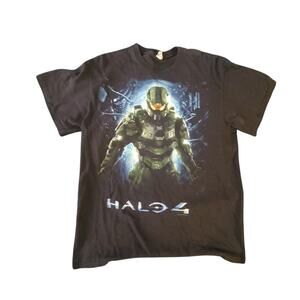Vintage Halo 4 Chief 2012 Tee Black Size L Mens T-Shirt Xbox Microsoft